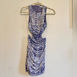 Open back, cut outs, NWOT, Zara mini dress, lilac - medium